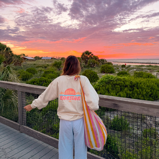 Blue Horizon Sunrise Crewneck
