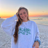 Skating Christmas Trees Embroidered Crewneck