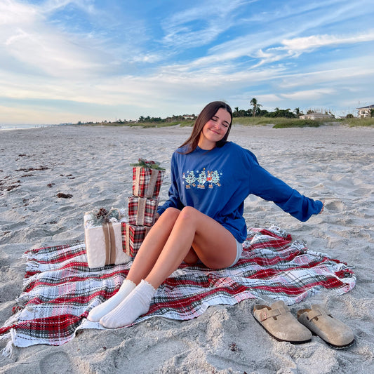 Skating Christmas Trees Long-Sleeve Tee