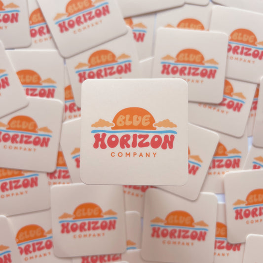 Blue Horizon Sunrise Sticker