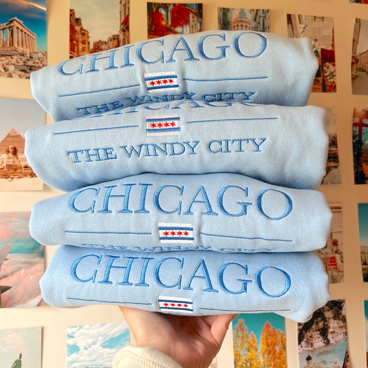 Chicago Embroidered Crewneck