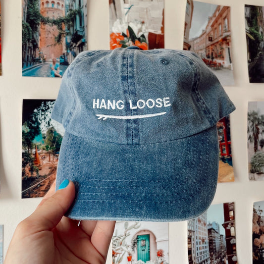 Hang Loose Embroidered Baseball Cap - Alex Blom Creates