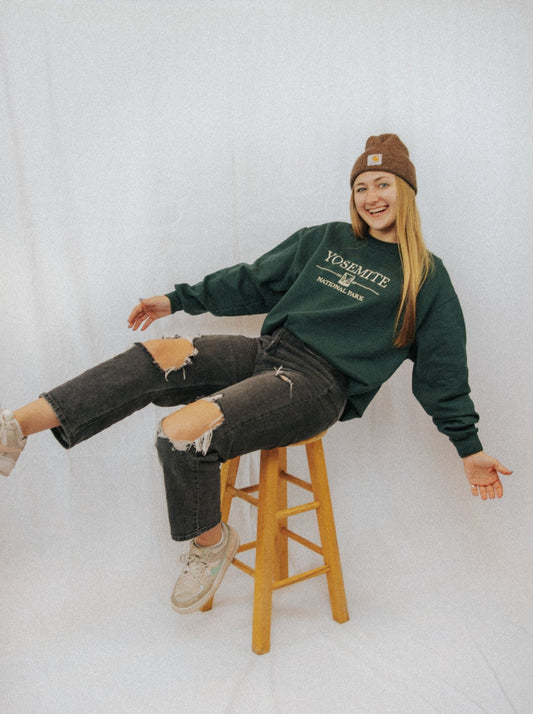 Yosemite Embroidered Crewneck
