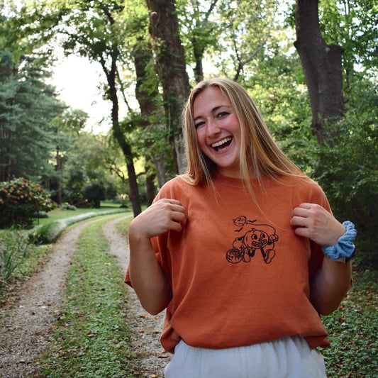 Ernie the Pumpkin Embroidered Tee
