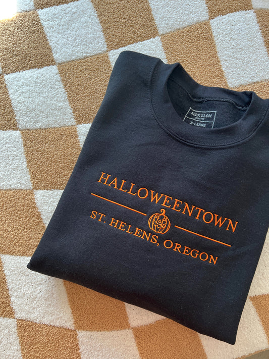Halloweentown Embroidered Crewneck