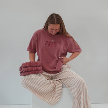 Festive Friends Embroidered Tee