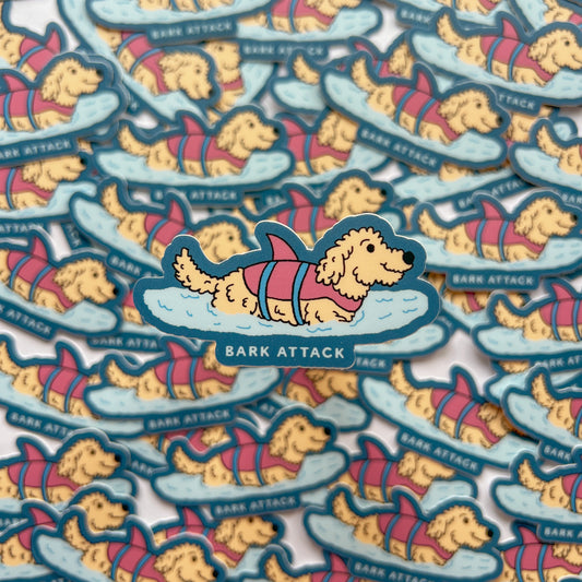 Bark Attack Sticker