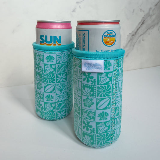Seaside Sips Slim Can Coozie