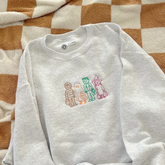 Trick Or Treat Embroidered Crewneck