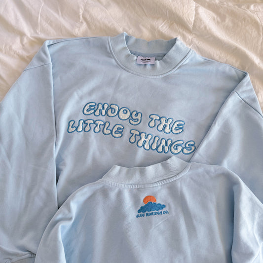 Enjoy the Little Things Mockneck