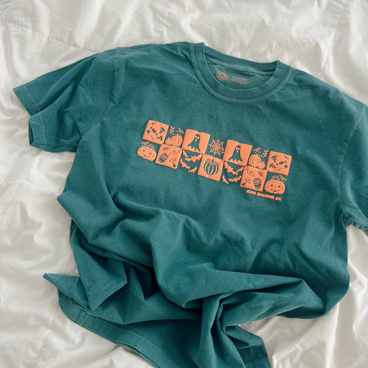 (PRE-ORDER) Spooky Squares Puff-Print Tee