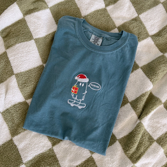 Albert the Festive Ghost Embroidered Tee