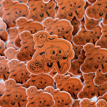 Ernie the Trick-Or-Treating Pumpkin Sticker