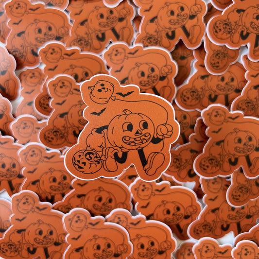 Ernie the Trick-Or-Treating Pumpkin Sticker