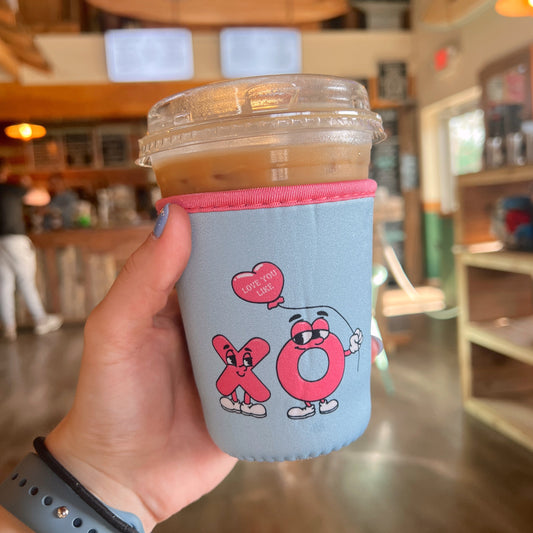 Love You Like XO Iced Coffee Coozie