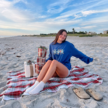 Skating Christmas Trees Long-Sleeve Tee