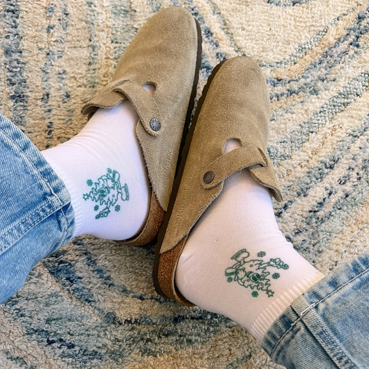 Skating Christmas Trees Socks