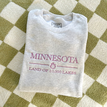 Minnesota Embroidered Crewneck