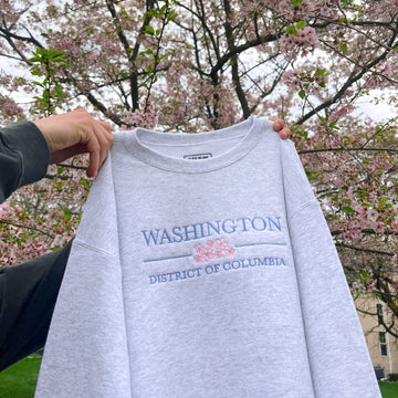 Washington D.C. Embroidered Crewneck