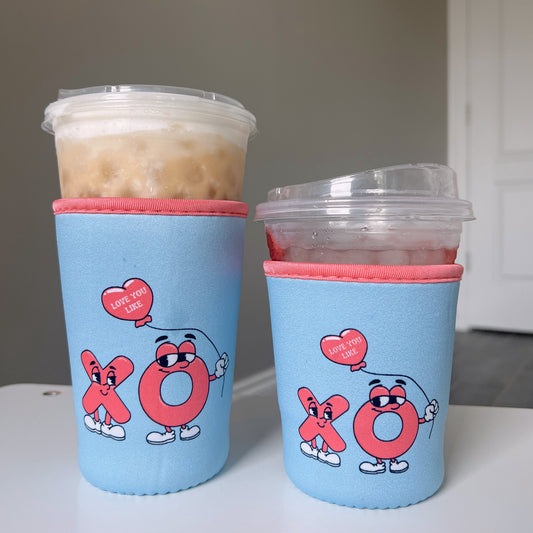 Love You Like XO Iced Coffee Coozie