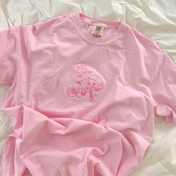 Ernie the Pink Pumpkin Embroidered Tee