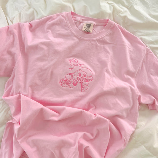Ernie the Pink Pumpkin Embroidered Tee