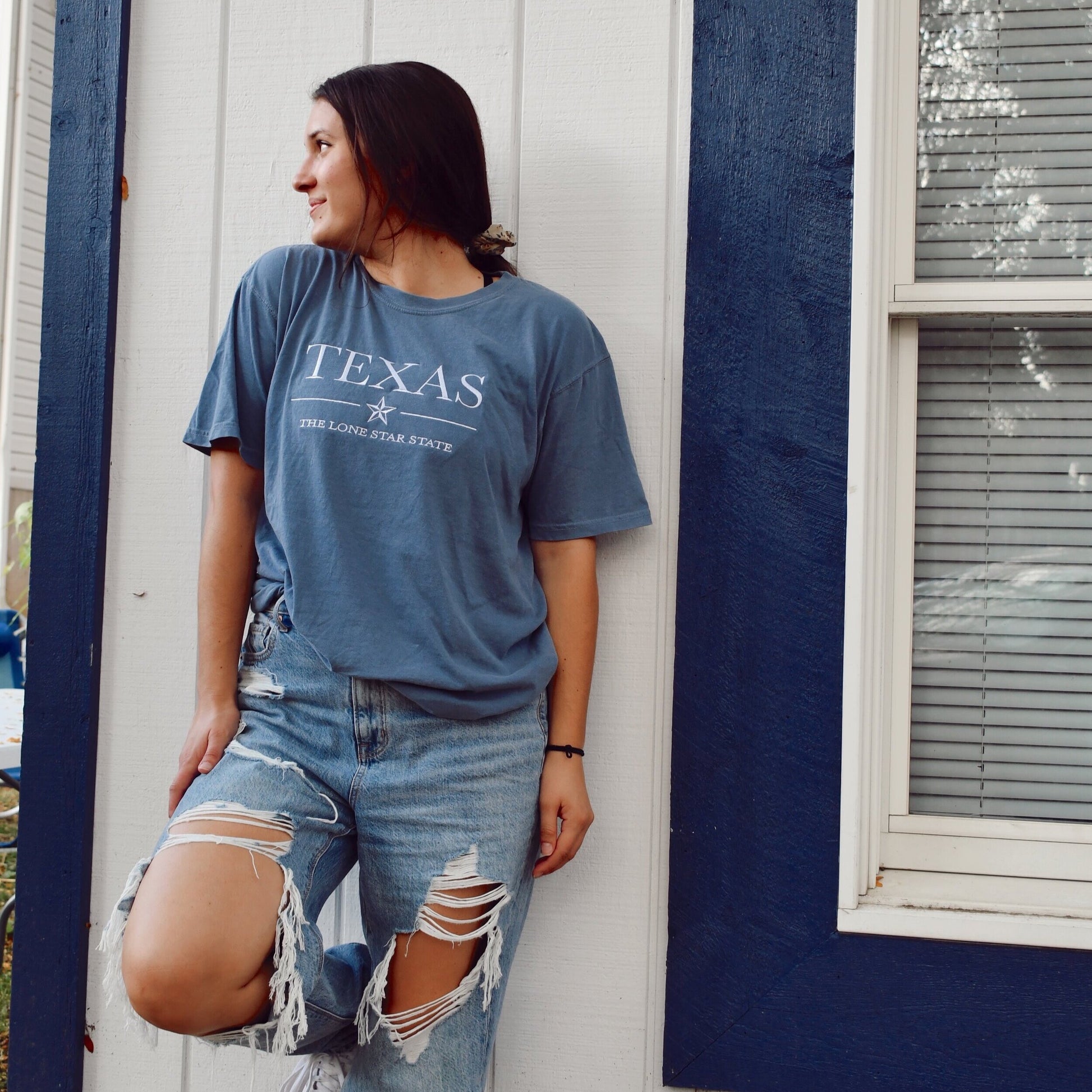 Texas Embroidered Tee - Alex Blom Creates