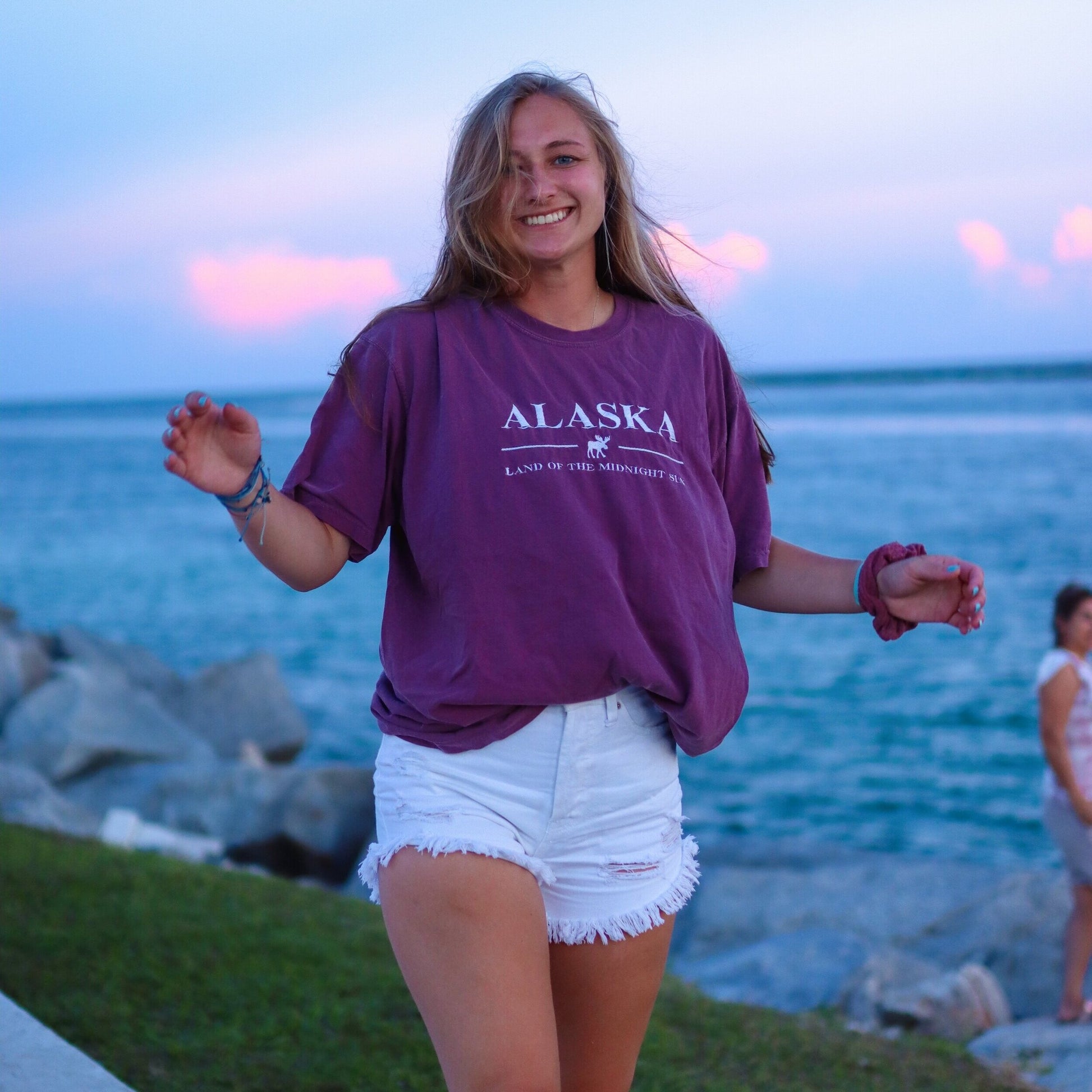 Alaska Embroidered Tee - Alex Blom Creates